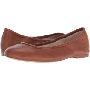 Sam Edelman 9.5 Leather Flats -Saddle Fritz NIB